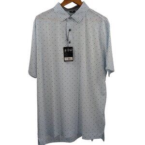 FootJoy Flying Wasp Golf Short Sleeve Polo Shirt Size XL New NWT White Boat Blue